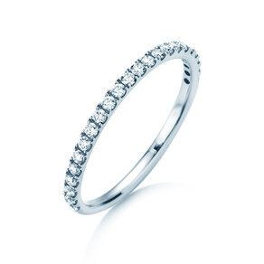 Engagement ring Dusk in 14K white gold with diamonds 0.35ct G/SI
