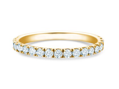 Engagement ring Dusk in 14K yellow gold with lab-grown diamonds 0.55ct E/VS