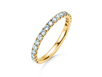 Engagement ring Dusk in 14K yellow gold with lab-grown diamonds 0.55ct E/VS