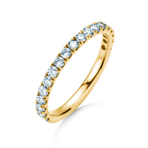 Engagement ring Dusk in 14K yellow gold with lab-grown diamonds 0.55ct E/VS