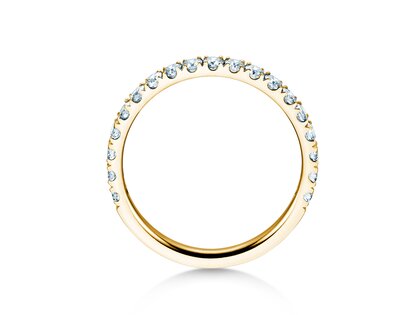 Engagement ring Dusk in 14K yellow gold with lab-grown diamonds 0.55ct E/VS
