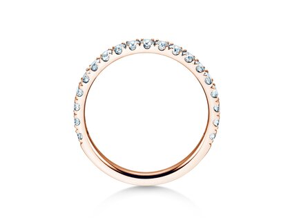 Engagement ring Dusk in 9K rosé gold with lab-grown diamonds 0.55ct E/VS