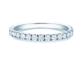 Engagement ring Dusk in 14K white gold with lab-grown diamonds 0.55ct E/VS