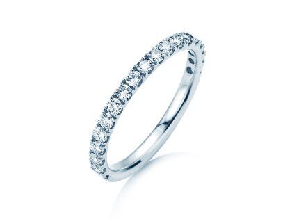 Engagement ring Dusk in 14K white gold with lab-grown diamonds 0.55ct E/VS