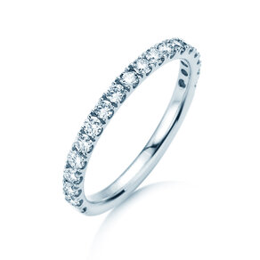 Engagement ring Dusk in 14K white gold with lab-grown diamonds 0.55ct E/VS