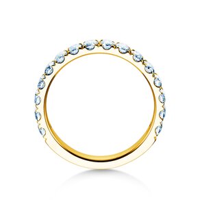 Engagement ring Dusk in 9K yellow gold with diamonds 0.96ct G/SI