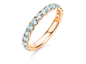 Engagement ring Dusk in 9K rosé gold with diamonds 0.96ct G/SI