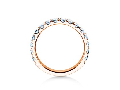 Engagement ring Dusk in 9K rosé gold with diamonds 0.96ct G/SI