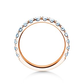 Engagement ring Dusk in 9K rosé gold with diamonds 0.96ct G/SI