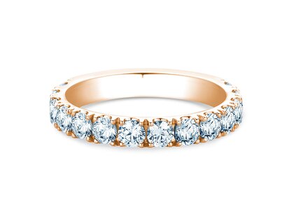 Engagement ring Dusk in 9K rosé gold with lab-grown diamonds 1.40ct E/VS