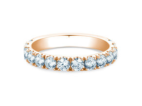 Engagement ring Dusk in 9K rosé gold with lab-grown diamonds 1.40ct E/VS