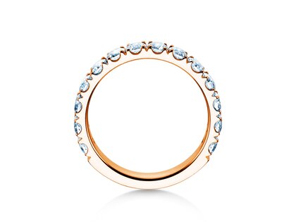 Engagement ring Dusk in 9K rosé gold with lab-grown diamonds 1.40ct E/VS