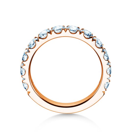 Engagement ring Dusk in 9K rosé gold with lab-grown diamonds 1.80ct