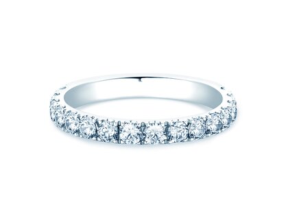 Engagement ring Dusk in 14K white gold with diamonds 0.96ct G/SI