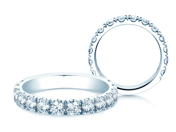Engagement ring Dusk in 18K white gold with lab-grown diamonds 1.40ct E/VS
