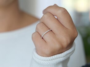 Engagement ring Dusk in platinum 950/- with diamonds 0.25ct G/SI