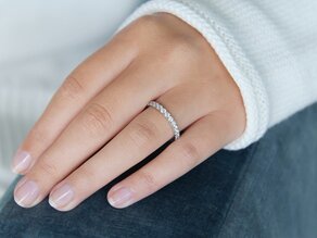 Engagement ring Dusk in platinum