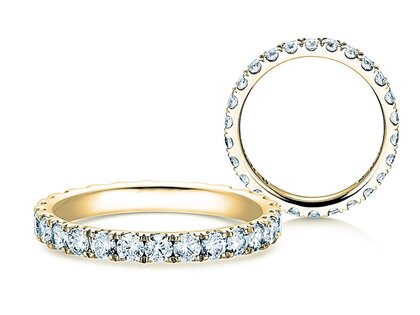 Engagement ring Dusk in 18K yellow gold with diamonds 1.17ct G/SI