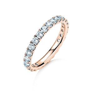 Engagement ring Dusk in 9K rosé gold with diamonds 1.17ct G/SI