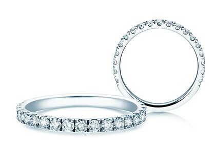 Engagement ring Dusk in 14K white gold with diamonds 0.55ct