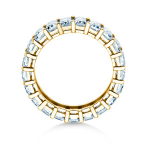 Engagement ring Emerald Cut Eternity in 9K yellow gold with lab-grown diamonds 2.00ct E/VS