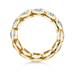 Engagement ring Full of Hearts in 9K yellow gold with lab-grown diamonds 1.28ct E/VS