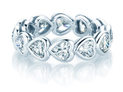 Engagement ring Full of Hearts in 14K white gold with lab-grown diamonds 3.00ct E/VS