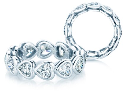 Engagement ring Full of Hearts in 14K white gold with lab-grown diamonds 3.00ct E/VS