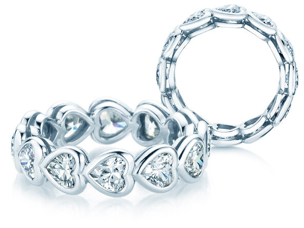 Engagement ring Full of Hearts in 14K white gold with lab-grown diamonds 3.00ct E/VS