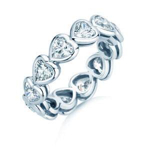 Engagement ring Full of Hearts in 14K white gold with lab-grown diamonds 3.00ct E/VS