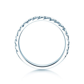 Engagement ring Wave in 14K white gold with diamonds 0.57ct G/SI