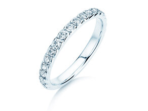 Engagement ring Wave in 14K white gold with diamonds 0.57ct G/SI