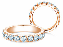 Engagement ring Wave in 18K rosé gold