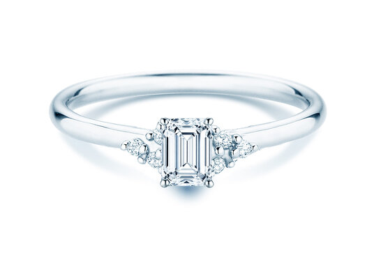 Engagement ring Blossom Emerald