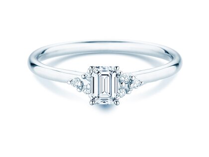 Engagement ring Blossom Emerald
