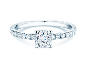 Engagement ring Classic 4 Cushion Pavé