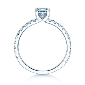 Engagement ring Classic 4 Emerald Pavé