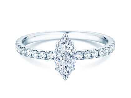 Engagement ring Classic 4 Marquise Pavé