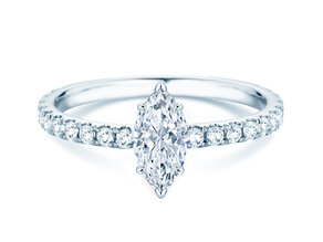 Engagement ring Classic 4 Marquise Pavé