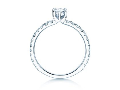 Engagement ring Classic 4 Marquise Pavé