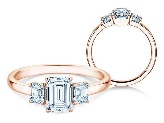 Engagement ring Emerald Eden Lab-grown diamond