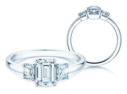 Engagement ring Emerald Eden Lab-grown diamond