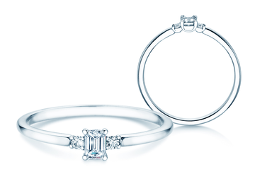 Engagement ring Glory Petite Emerald Cut