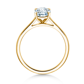 Engagement ring Oval Cut in 9K yellow gold with lab-grown diamond 1.50ct E/VS