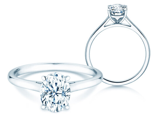 Engagement ring Oval Cut Lab-grown diamond