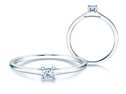 Engagement ring Princess Lab-grown diamond