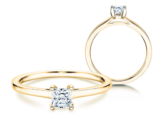 Engagement ring Princess Lab-grown diamond