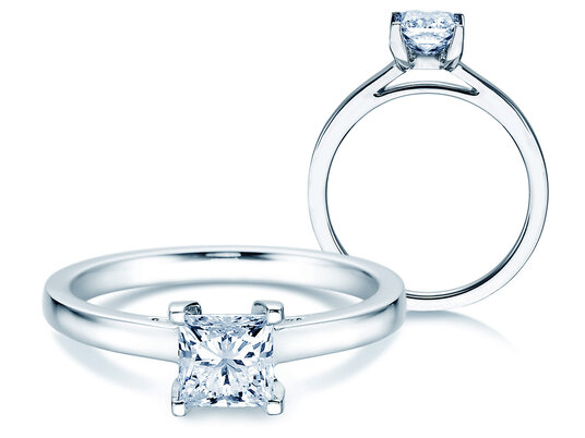 Engagement ring Princess Lab-grown diamond