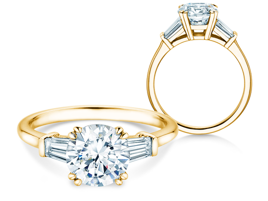 Engagement ring Brilliant Tapered Baguette Lab-grown diamond