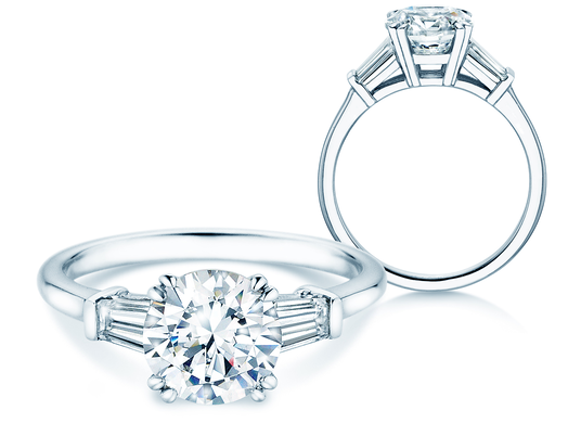 Engagement ring Brilliant Tapered Baguette 